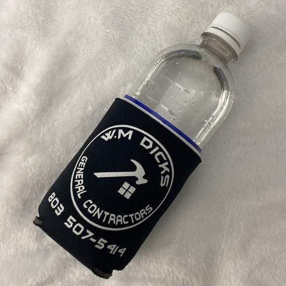 Black W.M Dicks General Contractors 🔨 insulator cup sleeve - Picture 9 of 10